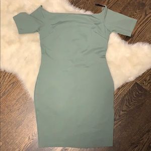 A’GACI body con off shoulder dress
